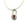 Red Sandstone Sterling Silver Pendant