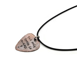 The Only Truth is Music! Guitar Pick Necklace