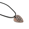 The Only Truth is Music! Guitar Pick Necklace