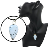 Sterling Silver Teardrop Tree Agate Pendant