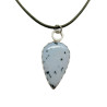 Sterling Silver Teardrop Tree Agate Pendant