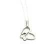 Sterling Silver Music Note in a Heart Pendant