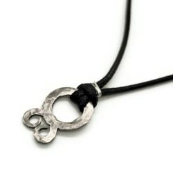 Sterling Silver Viking Inspired Troll Cross Necklace