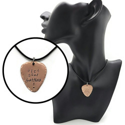 Pick Your Battles! Guitar Pick Necklace