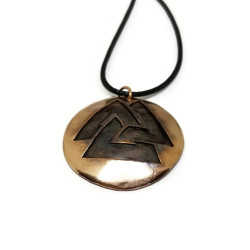 Valknut Symbol Viking Shield Pendant