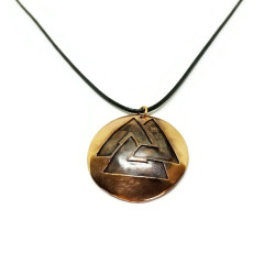 Valknut Symbol Viking Shield Pendant