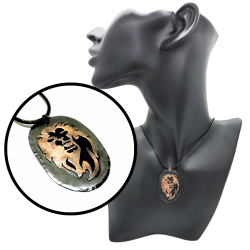 Copper Lion Head Pendant