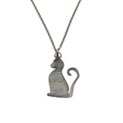 Sassy Kitty Copper Cat Pendant