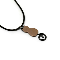 Fred the Cat Copper Pendant