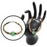 Green Aventurine and Coconut Shell Beaded Bracelet