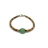 Green Aventurine and Coconut Shell Beaded Bracelet