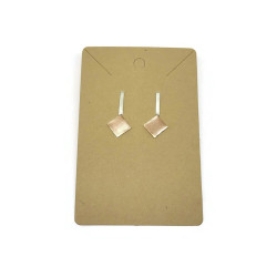 Sterling Silver and Copper Mixed Metal Earrings