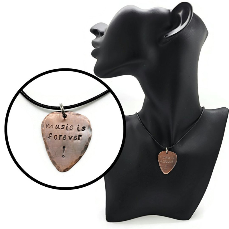 Music Is Forever! Guitar Pick Necklace