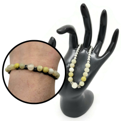 Italian Onyx Beaded Stretch Bracelet