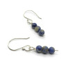 Blue Sodalite Sterling Silver Earrings