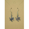 Puzzle Piece Dangle Earrings