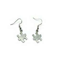 Puzzle Piece Dangle Earrings