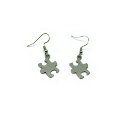 Puzzle Piece Dangle Earrings