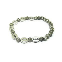 Believe, Create, Wish Stretch Bracelet