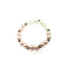 White & Pink Crystal Pearl Stretch Bracelet