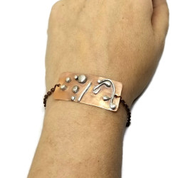 Sterling Silver & Copper Bracelet