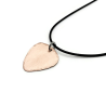 Custom Hand Stamped Copper Guitar Pick Necklace