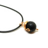 Lava Stone Acorn Aromatherapy Necklace