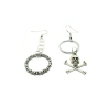 Skull & Circle Mismatched Earrings