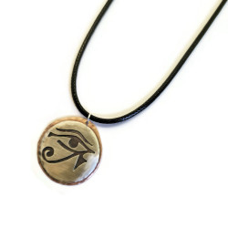 Mixed Metal Eye of Ra Pendant