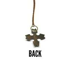 Mixed Metal One of a Kind Cross Pendant