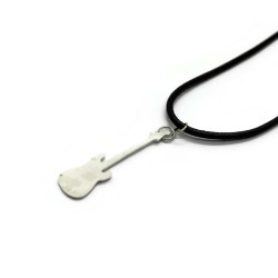 Sterling Silver Fender Jazz Bass Pendant