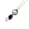 Faceted Amethyst Sterling Silver Pendant