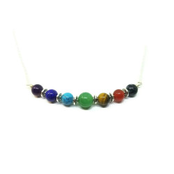 7 Chakra Gemstone Healing Crystals Necklace