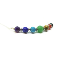 7 Chakra Gemstone Healing Crystals Necklace