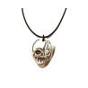 Copper Skull Guitar Pick Pendant