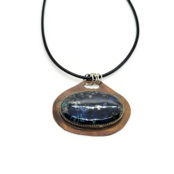 One of a Kind Azurite Gemstone Pendant