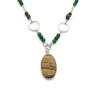 Picture Jasper and Green Aventurine Sterling Silver Necklace