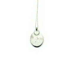 Sterling Silver Hawk's Eye Gemstone Pendant