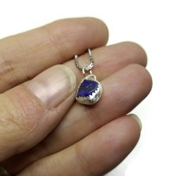 Sterling Silver Lapis Lazuli Nugget Pendant