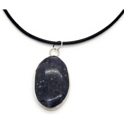 Sterling Silver Lepidolite Gemstone Pendant