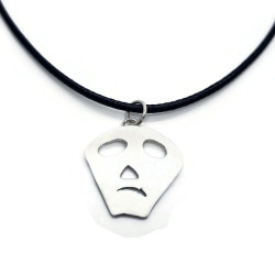 Sterling Silver Tribal Mask Pendant