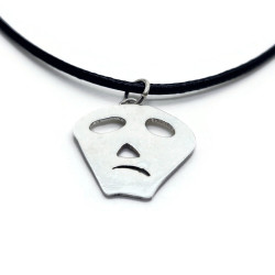 Sterling Silver Tribal Mask Pendant