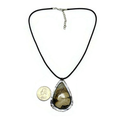 Teardrop Barite Gemstone Pendant