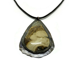 Teardrop Barite Gemstone Pendant