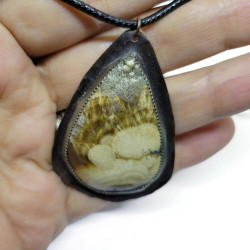 Teardrop Barite Gemstone Pendant