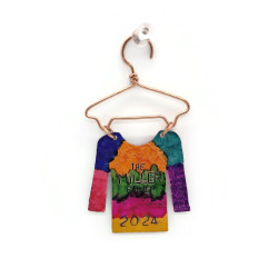 Custom Ugly Sweater Copper Ornament