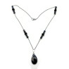 Sodalite Teardrop Pendant Necklace