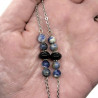 Sodalite Teardrop Pendant Necklace