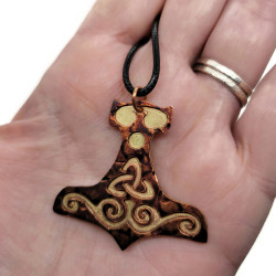 Copper & Brass Mjölnir Pendant