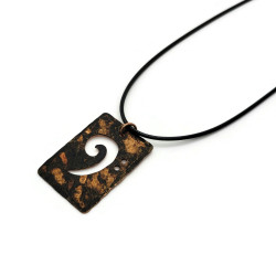 Copper Bass Clef Pendant